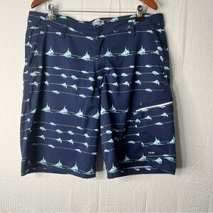 Huk Performance Fishing Flat-Front Shorts Size 38